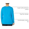 JUST My Size Women’s Just My Size Plus-Size Long Sleeve Cotton T-Shirt, Scoop-Neck T-Shirts for Women(Deep Dive)