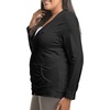 Just My Size Women’s Full Zip Jersey Hoodie(Black)