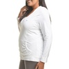 Just My Size Women’s Full Zip Jersey Hoodie(White)