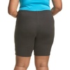 Just My Size Women’s Stretch Jersey Bike Shorts, Plus Size Pull-On Bike Shorts(Black)