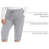 Just My Size Women’s Sweatspants, French Terry Capris with Pockets, JMS Women’s Capri Pocket Sweatpants(Light Steel)