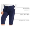 Just My Size Women’s Sweatspants, French Terry Capris with Pockets, JMS Women’s Capri Pocket Sweatpants(Navy)