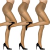 Hanes Alive Women’s Full Support, Control Top, Reinforced Toe Pantyhose(Little Color (Pack of 3))