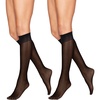 Hanes Alive Women’s Full Support Sheer Toe Knee High Stockings(Jet)