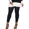 Hanes Curves Women’s Plus Size, Glide on Technology, Wicking Cool Comfort, Footless Tights(Black)