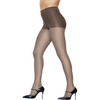 Hanes Silk Reflections Plus Size Women’s Silky Sheer Tights| Control Top, Enhanced Toe, Wicking Cool Comfort | 20 Denier(Town Taupe)