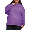 Hanes Women’s Ecosmart Fleece Hoodie, Midweight Sweatshirt for Women, Kanga Pocket(Violet Splendor Heather)