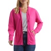 Hanes Women’s Lightweight Full Zip Hoodie, Textured Cotton Zip Up, T-Shirt Hoodie(Amaranth)