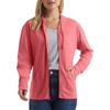 Hanes Women’s Lightweight Full Zip Hoodie, Textured Cotton Zip Up, T-Shirt Hoodie(Briny Pink)