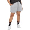 Hanes Womens Originals Shorts, Cotton Jersey Shorts, Gym Shorts for Women, 2.5″, Plus(Light Steel)