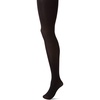 Hanes Women’s Script Blackout Tights with X-Temp Technology, Control Top, Sheer Toe, Black(Black)