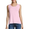 Hanes Women’s Shirts, Women’s Mini-Ribbed Cotton Tank Tops, Women’s Sleeveless T-Shirts, Women’s Tanks(Paleo Pink)