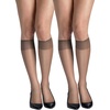 Hanes Women’s Silk Reflections Silky Sheer Knee Highs, Reinforced Toe, Knee-High Stockings(Town Taupe (Pack of 2))