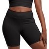 Hanes Women’s Stretch Jersey Bike Shorts, Women’s Cotton Sports Shorts, 7″ Inseam(Black)