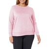 JUST MY SIZE Women’s Plus Size Sweatshirt, Ecosmart Fleece Pullover With V-notch(Pale Pink)