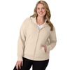 JUST MY SIZE womens Just My Size Zip-up Fleece Women’s Hoodie, Ecosmart Hooded Sweatshirt, Plus Size(Champagne Frost)