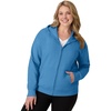 JUST MY SIZE womens Just My Size Zip-up Fleece Women’s Hoodie, Ecosmart Hooded Sweatshirt, Plus Size(Denim Blue)