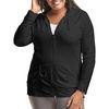Just My Size Women’s Full Zip Jersey Hoodie(Black)