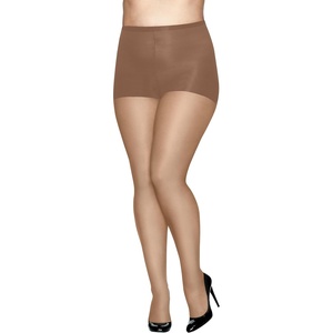 Hanes Absolutely Ultra Sheer Women’s Control Top, Reinforced Toe, Plus Size Tights(Barely There)