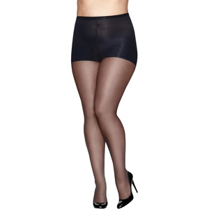 Hanes Absolutely Ultra Sheer Women’s Control Top, Reinforced Toe, Plus Size Tights(Jet)