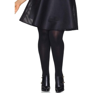 Hanes Curves Women’s Plus Size Blackout Tights, Same to Waist, Sheer Toe, Moisture Wicking, Black(Black)