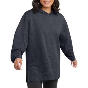 Hanes Women’s Ecosmart Fleece Hoodie, Midweight Sweatshirt for Women, Kanga Pocket(Slate Heather)