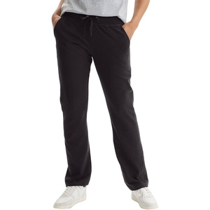 Hanes Women’s French Terry Pants, Pocket Lounge Pants for Women, Lighter-Than-Fleece Loungewear, 31”(Black)