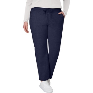 Hanes Women’s French Terry Pants, Pocket Lounge Pants for Women, Lighter-Than-Fleece Loungewear, 31”(Navy)