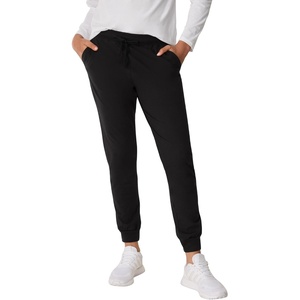 Hanes Women’s Hanes Originals Women’s Joggers, 100% Cotton Jersey(Black)