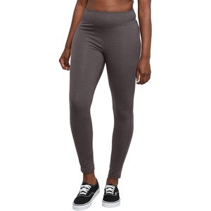 Hanes Women’s Leggings, Ankle-Length Leggings for Women, Stretch Cotton-Spandex Leggings, High Waist, 27″(Charcoal Heather)