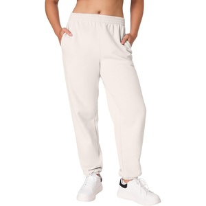 Hanes Women’s Originals Midweight Fleece Joggers, Sweatpants with Pockets, 30″, Plus(Natural)