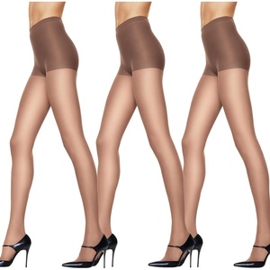 Hanes Women’s Silk Reflections Pantyhose Silky Sheer- Control Top- Reinforced Toe(Barely There (Pack of 3))