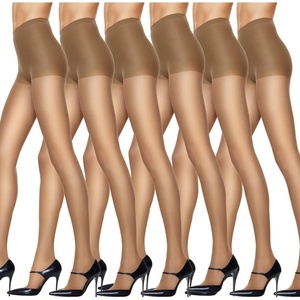 Hanes Women’s Silk Reflections Pantyhose Silky Sheer- Control Top- Reinforced Toe(Little Color (Pack of 6))