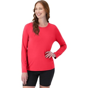 Hanes Women’s Sport Cool Dri Performance Long Sleeve T-Shirt(Razzle Pink)