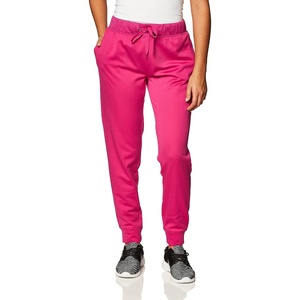 Hanes Womens Sport Performance Fleece Jogger Pants with Pockets(Fresh Berry Solid/Fresh Berry Heather)