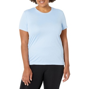 Hanes Womens Sport Performance T-Shirt, Cool Dri Short Sleeve Tee, Moisture Wicking(Light Blue)