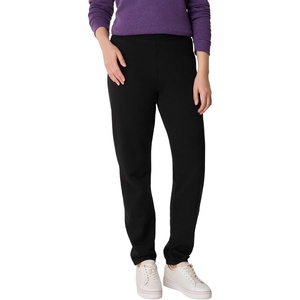 Hanes Women’s Sweatpants, EcoSmart Fleece Joggers, Pocketless Cinched Leg Sweatpants for Women, 30″(Ebony)