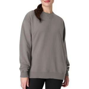 Hanes mens Comfortwash Garment Dyed Sweatshirt(Concrete Gray)