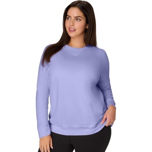 JUST MY SIZE Women’s Plus Size Sweatshirt, Ecosmart Fleece Pullover With V-notch(Peri Blue)