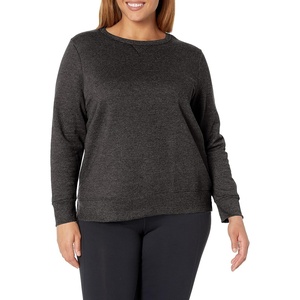 JUST MY SIZE Women’s Plus Size Sweatshirt, Ecosmart Fleece Pullover With V-notch(Slate Heather)