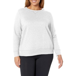 JUST MY SIZE Women’s Plus Size Sweatshirt, Ecosmart Fleece Pullover With V-notch(White)