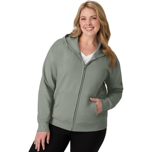 JUST MY SIZE womens Just My Size Zip-up Fleece Women’s Hoodie, Ecosmart Hooded Sweatshirt, Plus Size(Stonewashed Green)
