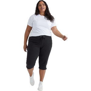 Just My Size Women’s Sweatspants, French Terry Capris with Pockets, JMS Women’s Capri Pocket Sweatpants(Black)