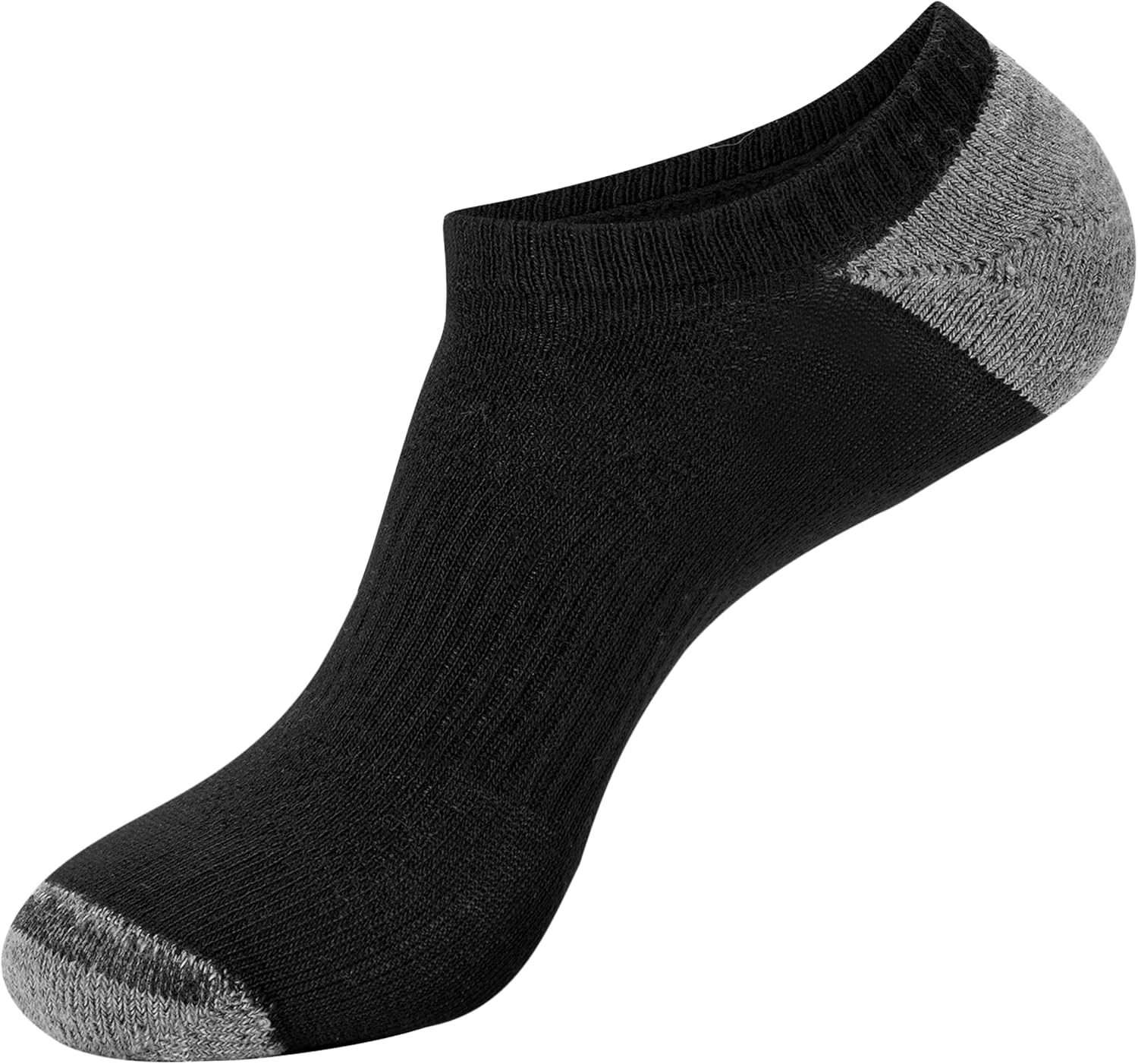 image:imageHanes Mens Socks Active Cool Xtemp Lightweight Moisturewicking Cushioned Ankle Crew and No Show 12 and 14 Pair PacksBlack No Show 12 Pair
