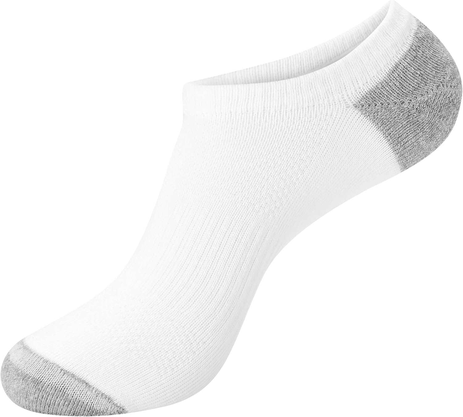 image:imageHanes Mens Socks Active Cool Xtemp Lightweight Moisturewicking Cushioned Ankle Crew and No Show 12 and 14 Pair PacksWhite No Show 12 Pair