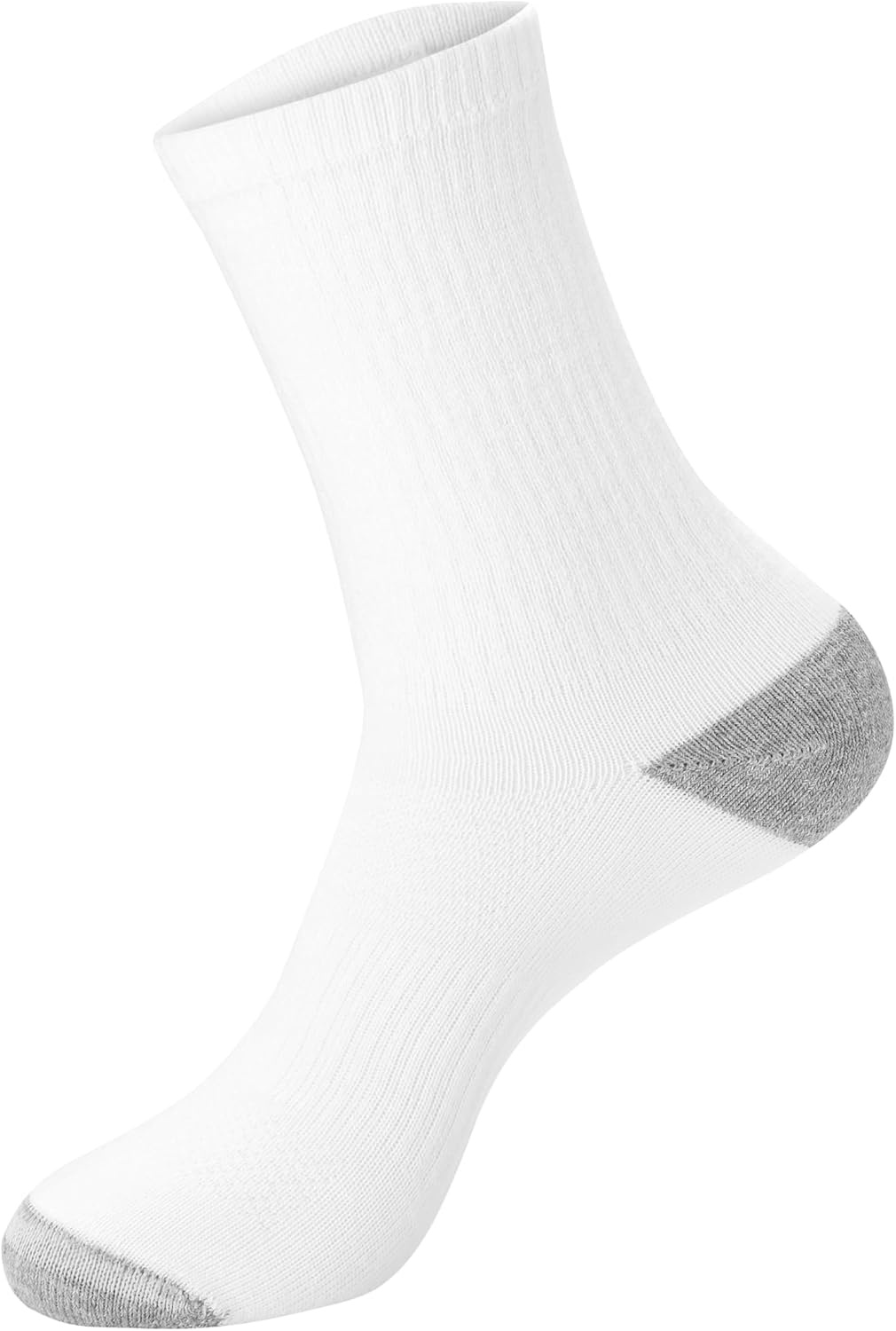 image:imageHanes Mens Socks Active Cool Xtemp Lightweight Moisturewicking Cushioned Ankle Crew and No Show 12 and 14 Pair PacksWhite