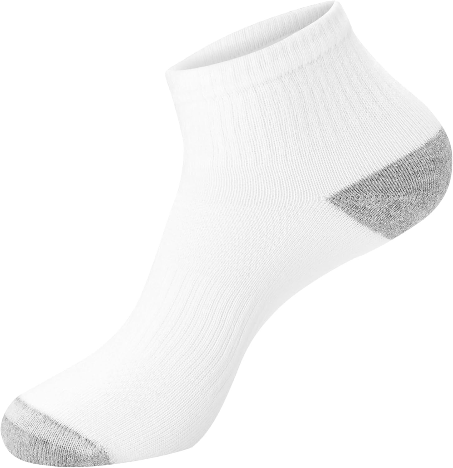 image:imageHanes Mens Socks Active Cool Xtemp Lightweight Moisturewicking Cushioned Ankle Crew and No Show 12 and 14 Pair PacksWhite