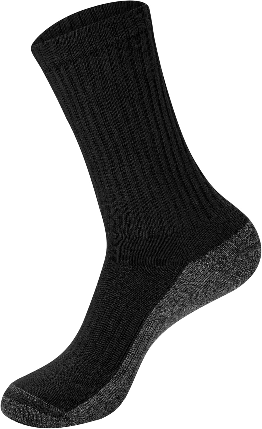 image:imageHanes Mens Socks Xtemp Cushioned Low Cut Socks 12 amp 14 Pair PacksBlack Crew 14 Pair