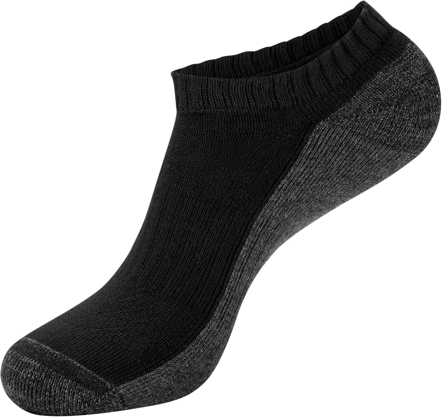 image:imageHanes Mens Socks Xtemp Cushioned Low Cut Socks 12 amp 14 Pair PacksBlack No Show 14 Pair