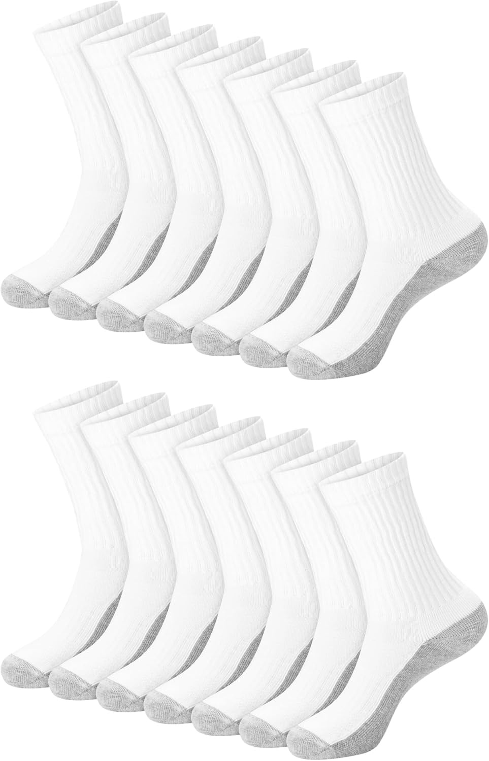 image:imageHanes Mens Socks Xtemp Cushioned Low Cut Socks 12 amp 14 Pair PacksWhite